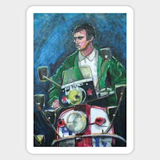 Quadrophenia, Scooter, Scooterist, Scootering, Scooter Rider, Mod Art Sticker